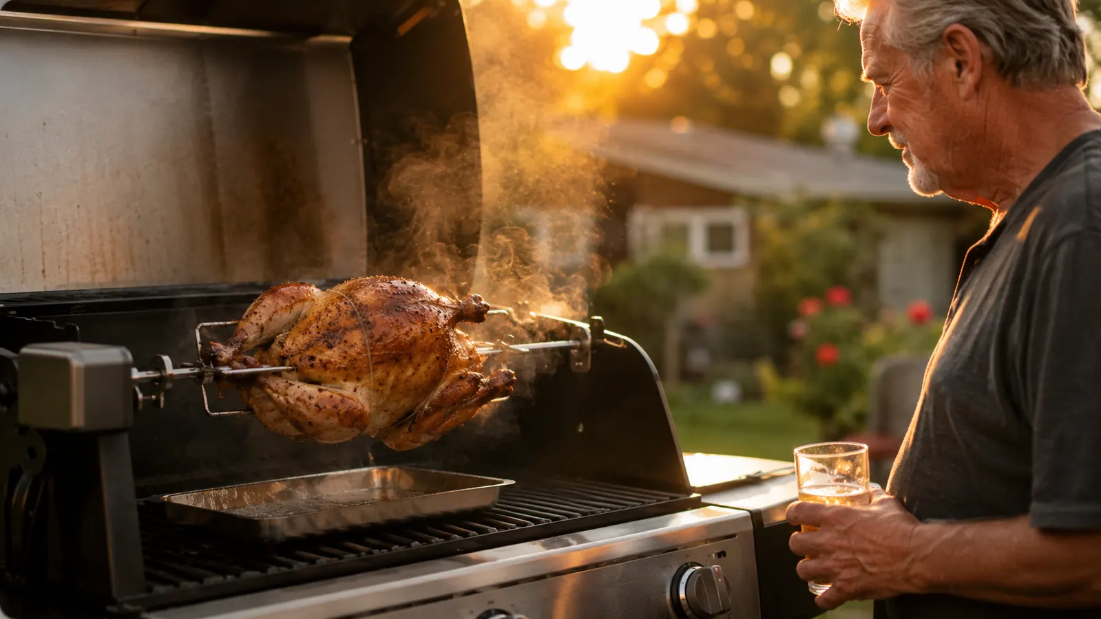 How to Rotisserie a Whole Chicken on a Gas Grill (Step by Step)